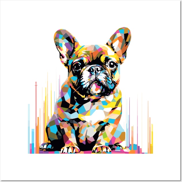 French Bulldog Dog Pet World Animal Lover Furry Friend Abstract Wall Art by Cubebox